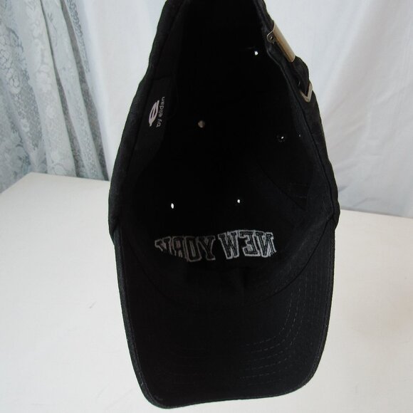 New York Black Unisex Cotton Polo Style Cap Baseball Hat Adjustable By Elidan - Picture 7 of 8